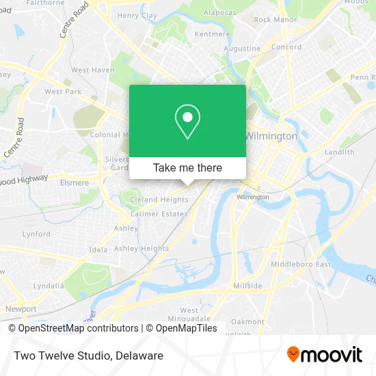 Two Twelve Studio map