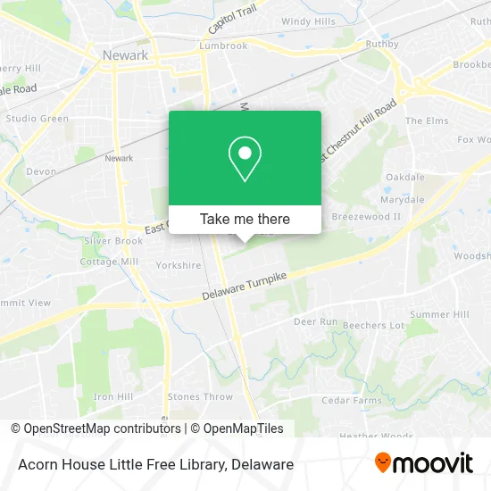 Acorn House Little Free Library map