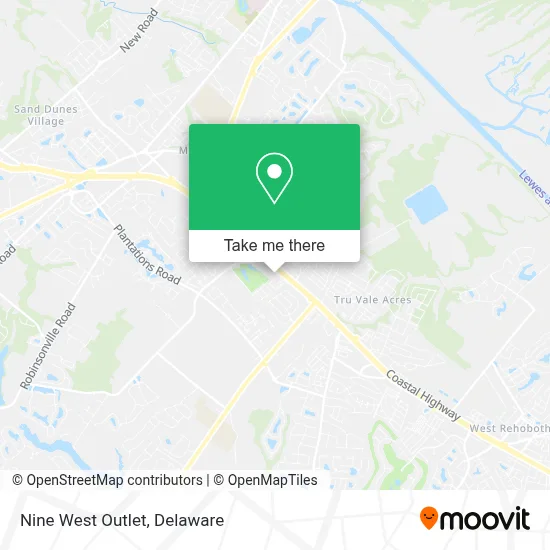 Nine West Outlet map