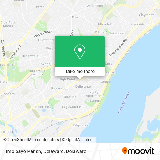 Imoleayo Parish, Delaware map