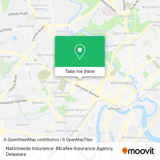 Nationwide Insurance: Mcafee Insurance Agency map