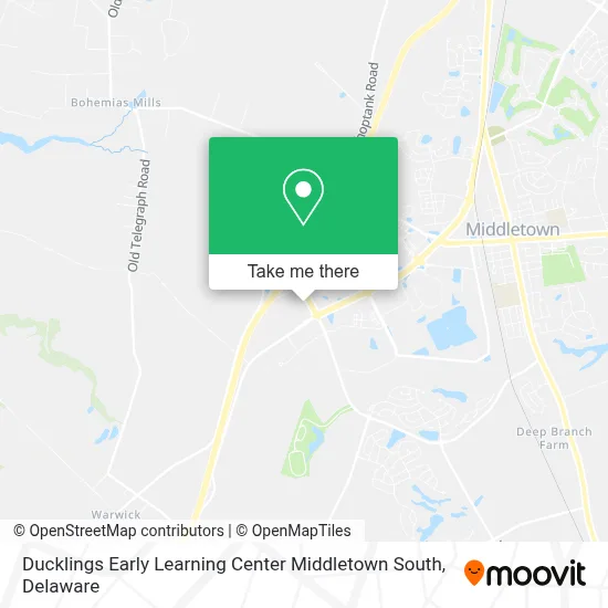 Ducklings Early Learning Center Middletown South map