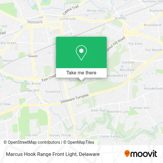 Marcus Hook Range Front Light map