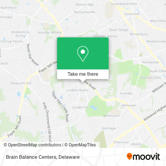 Brain Balance Centers map