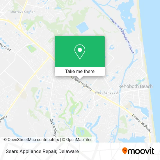 Sears Appliance Repair map
