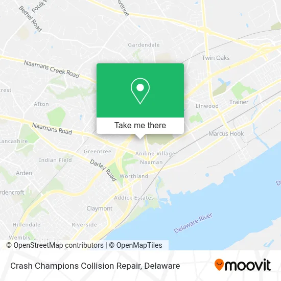 Crash Champions Collision Repair map