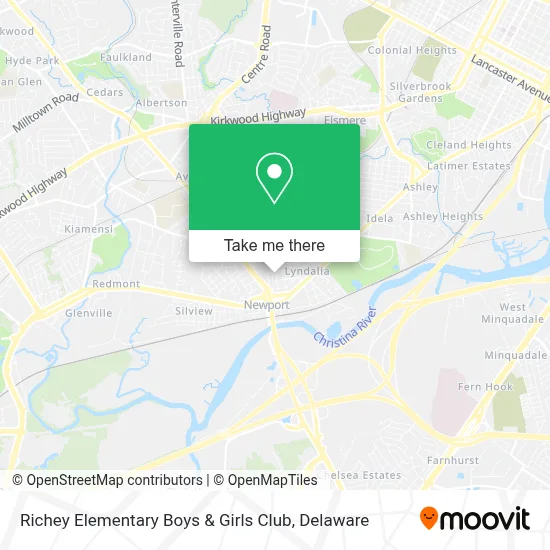 Richey Elementary Boys & Girls Club map