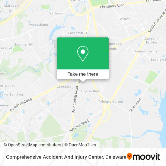 Comprehensive Accident And Injury Center map
