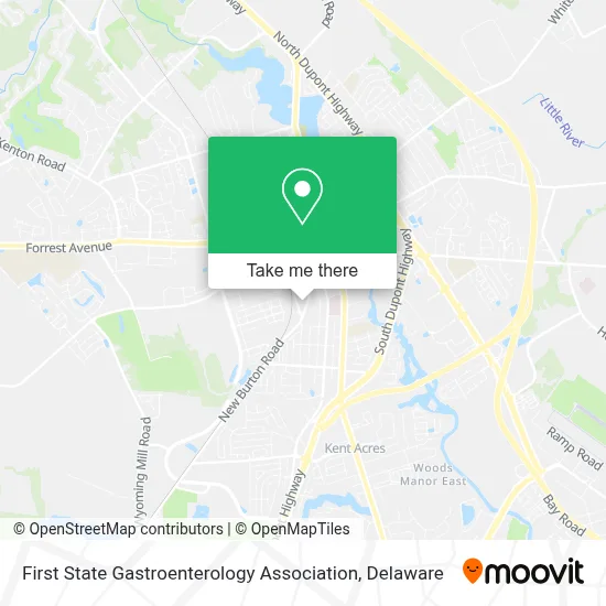 First State Gastroenterology Association map