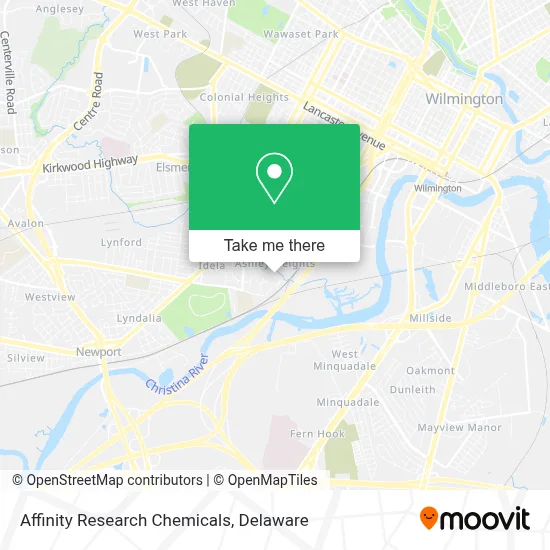 Affinity Research Chemicals map