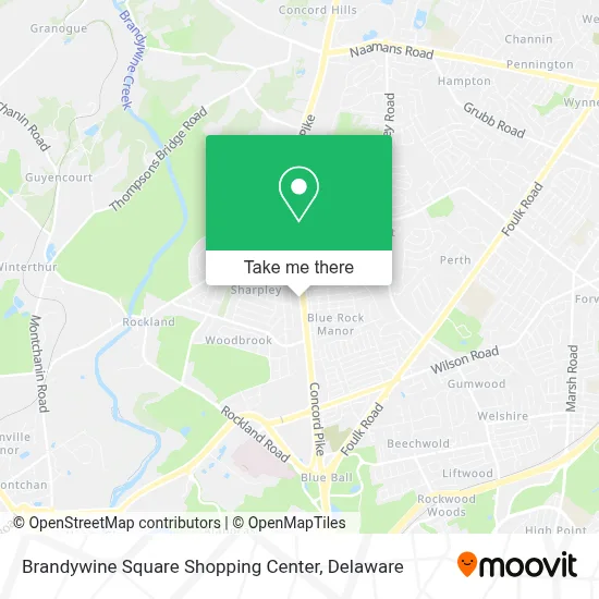 Brandywine Square Shopping Center map