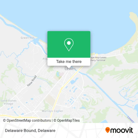 Delaware Bound map