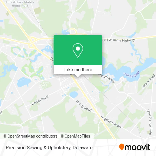 Precision Sewing & Upholstery map