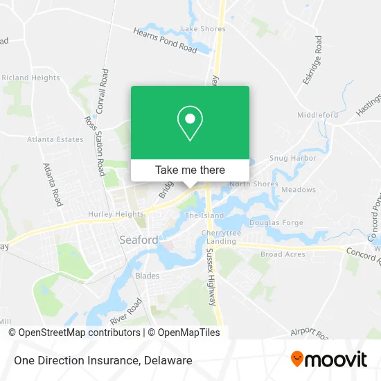 One Direction Insurance map