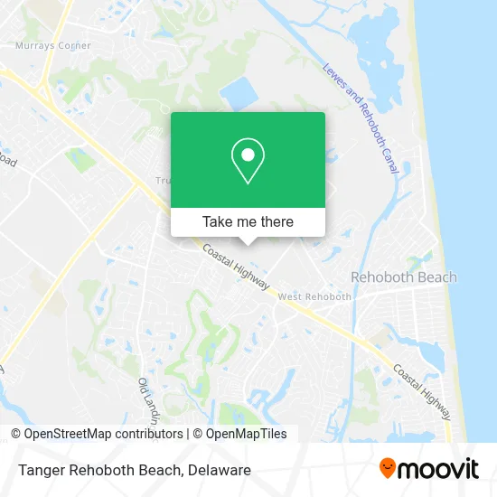 Tanger Rehoboth Beach map