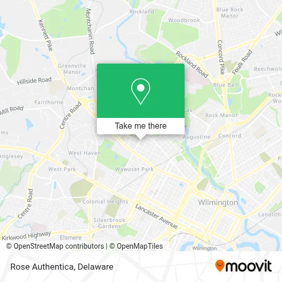 Rose Authentica map