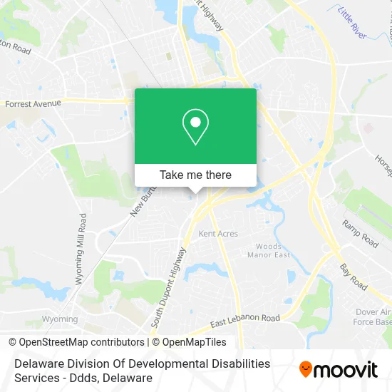 Delaware Division Of Developmental Disabilities Services - Ddds map