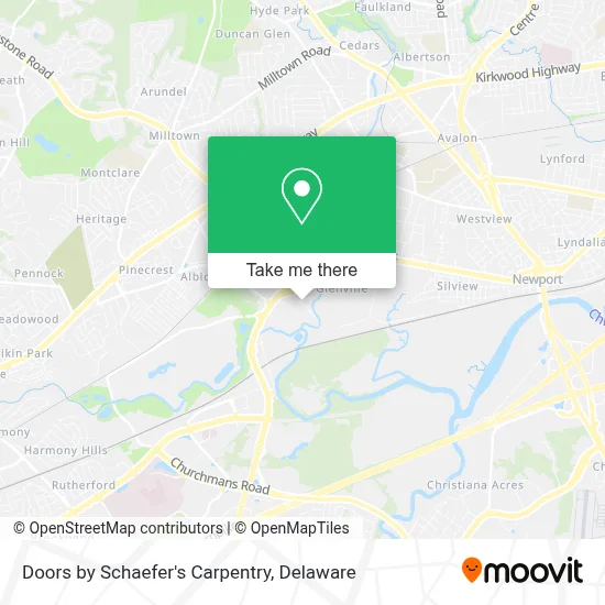 Doors by Schaefer's Carpentry map