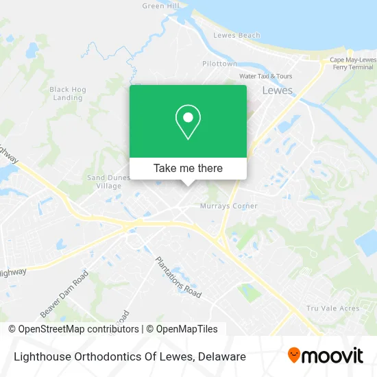 Lighthouse Orthodontics Of Lewes map
