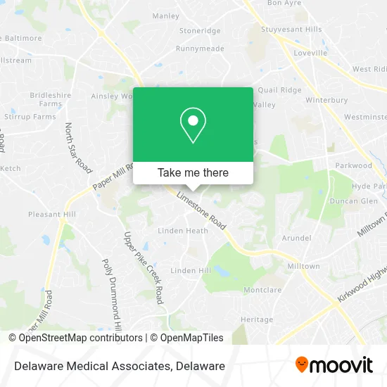 Delaware Medical Associates map