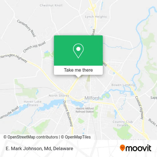 E. Mark Johnson, Md map