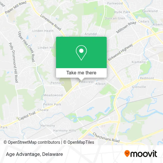 Age Advantage map