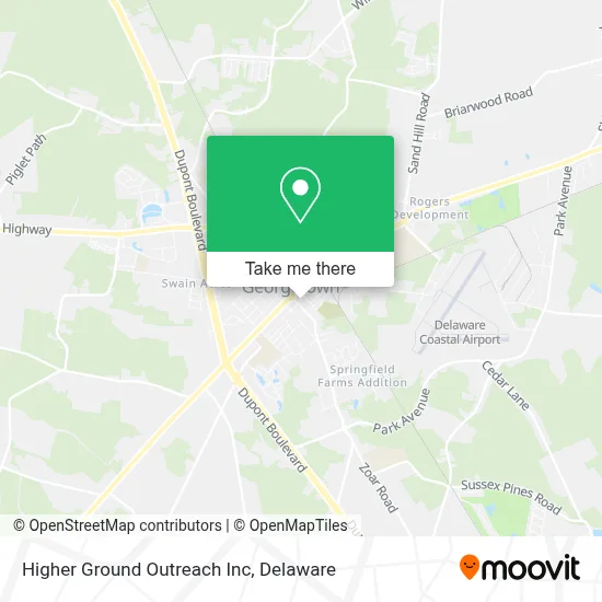 Higher Ground Outreach Inc map
