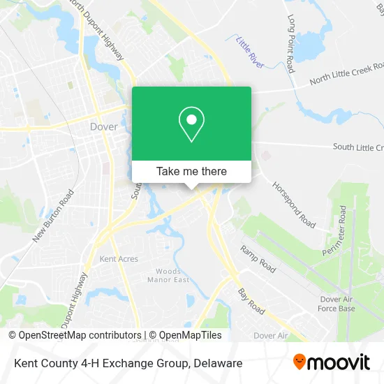 Kent County 4-H Exchange Group map