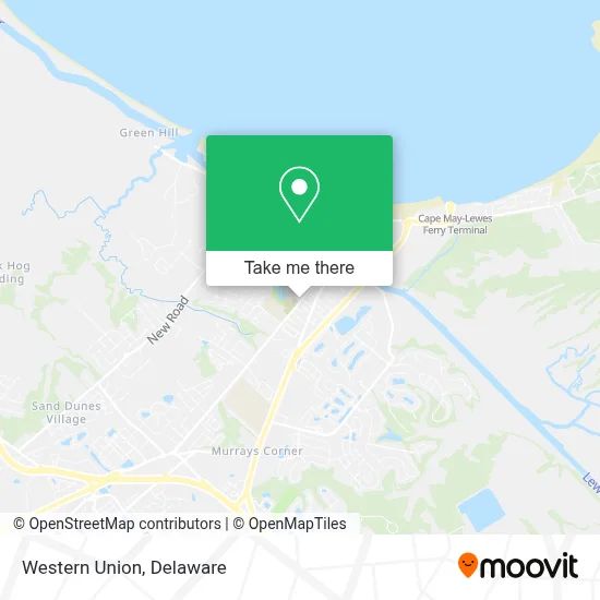 Western Union map