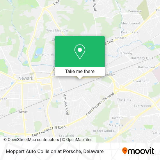 Moppert Auto Collision at Porsche map