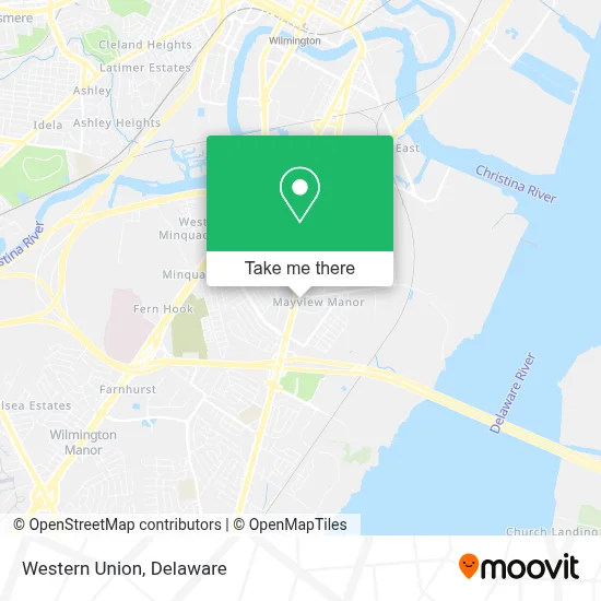 Western Union map