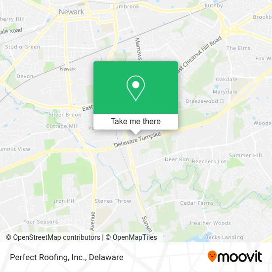 Perfect Roofing, Inc. map