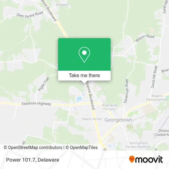 Power 101.7 map