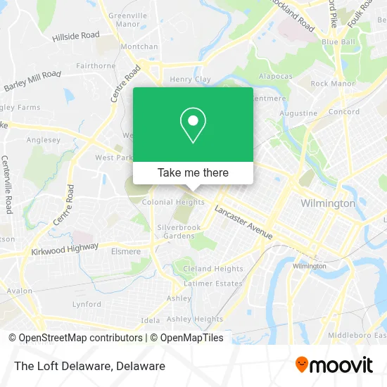 The Loft Delaware map