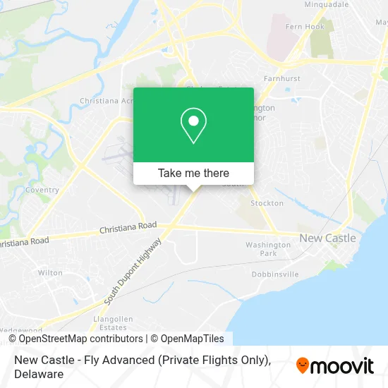 New Castle - Fly Advanced (Private Flights Only) map