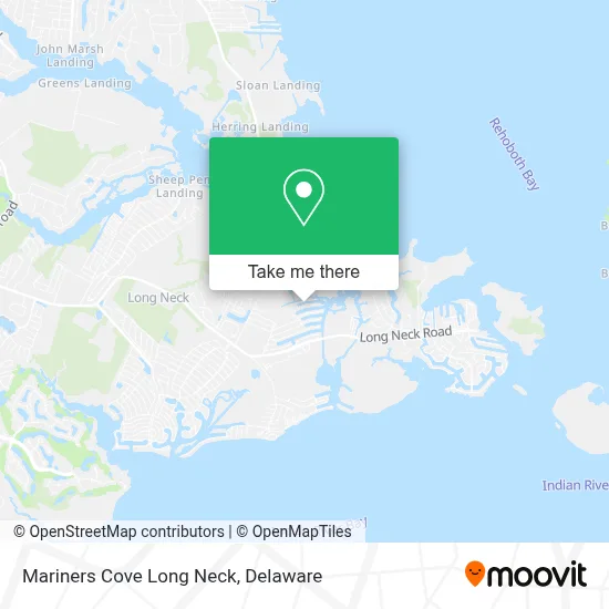 Mariners Cove Long Neck map