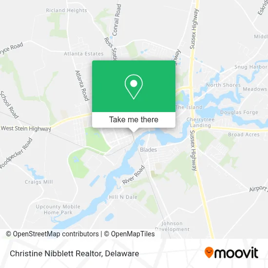 Christine Nibblett Realtor map