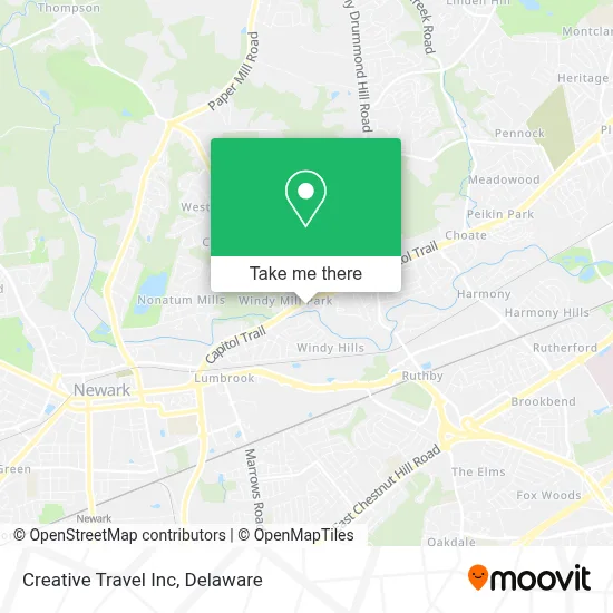 Creative Travel Inc map
