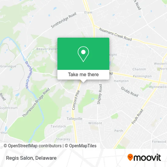 Regis Salon map