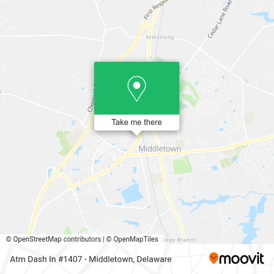 Atm Dash In #1407 - Middletown map