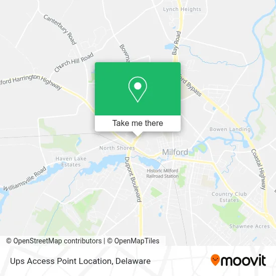 Ups Access Point Location map