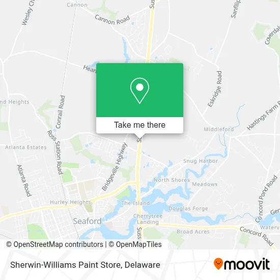 Sherwin-Williams Paint Store map