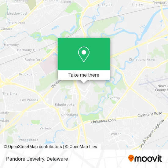 Pandora Jewelry map