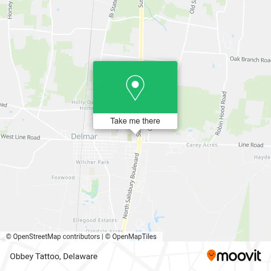 Obbey Tattoo map