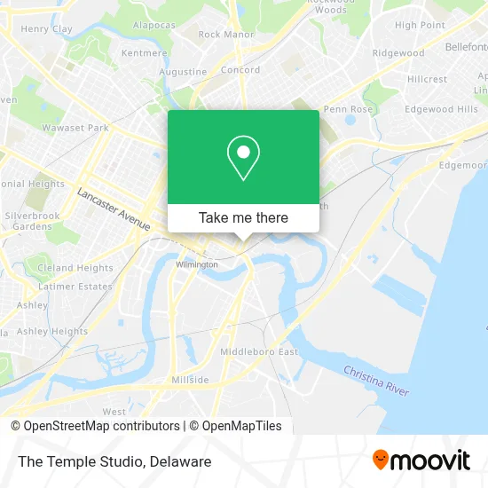 The Temple Studio map