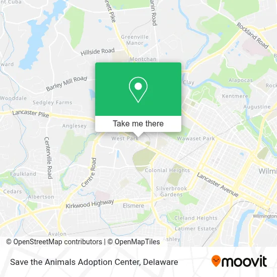 Save the Animals Adoption Center map