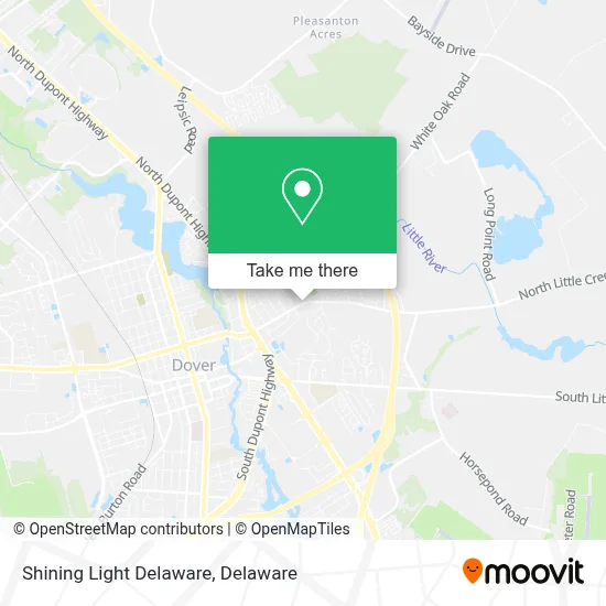Shining Light Delaware map