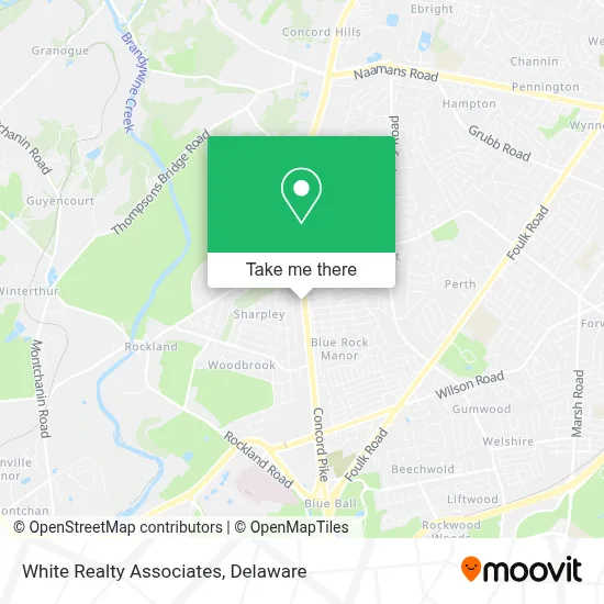 White Realty Associates map