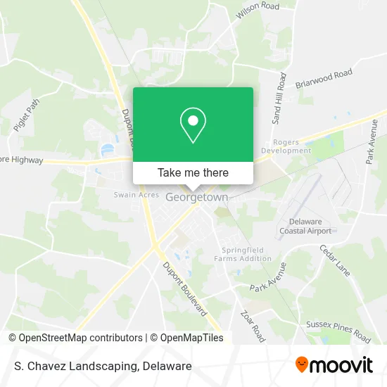 S. Chavez Landscaping map