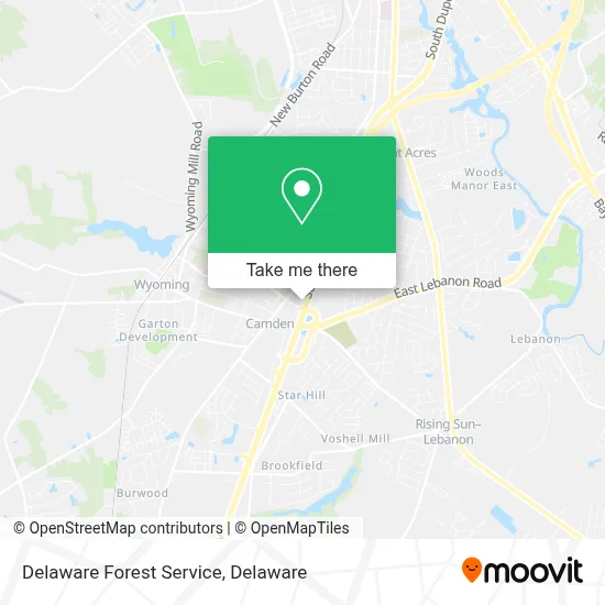 Delaware Forest Service map